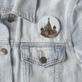 Badge Rond 5 Cm Le cathedral_eng de Basil de saint (En situation)