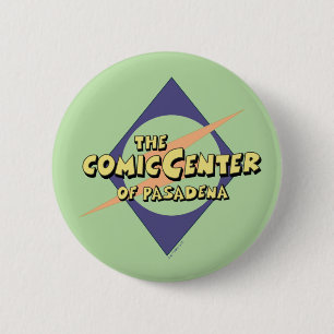 Badge Rond 5 Cm Le centre de bande dessinée de Pasadena