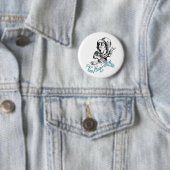 Badge Rond 5 Cm Le chapelier fou (En situation)