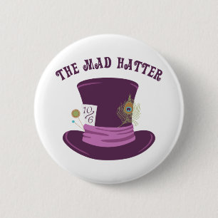 Badge Rond 5 Cm Le chapelier fou
