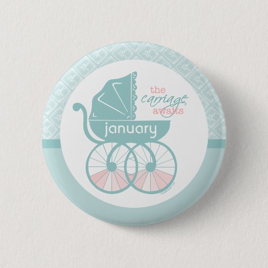 Badge Rond 5 Cm Le chariot attend v1 (Devant)