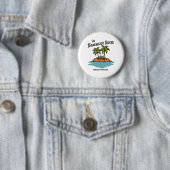 Badge Rond 5 Cm Le charme de la plage (En situation)
