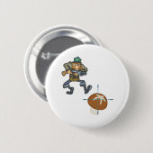 Badge Rond 5 Cm Le Chasseur De Champignons Vient (Devant & derrière)