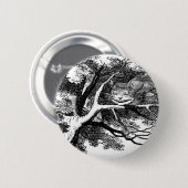 Badge Rond 5 Cm Le chat de Cheshire (Devant & derrière)