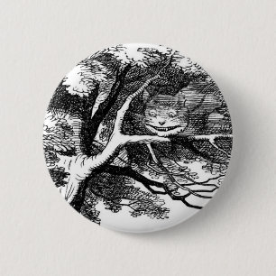Badge Rond 5 Cm Le chat de Cheshire
