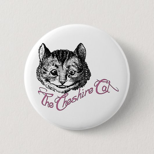 Badge Rond 5 Cm Le chat de Cheshire (Devant)