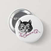 Badge Rond 5 Cm Le chat de Cheshire (Devant & derrière)