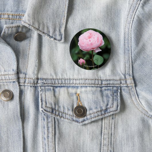 Badge Rond 5 Cm Le château d'Alnwick s'est levé (En situation)