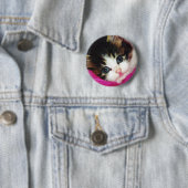 Badge Rond 5 Cm Le chaton le plus mignon des mondes (En situation)