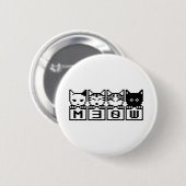 BADGE ROND 5 CM LE CHATS M30W 8 BITS (Devant & derrière)