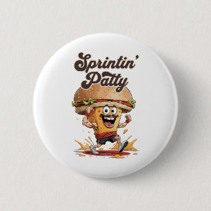 Badge Rond 5 Cm Le Cheeseburger qui court