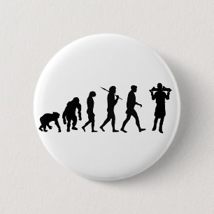 Badge Rond 5 Cm Le chef de traiteur de serveur fait cuire des