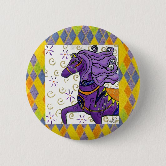 Badge Rond 5 Cm Le cheval de Kaylee (Devant)