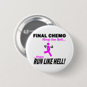 Badge Rond 5 Cm Le chimio final courent beaucoup - cancer du sein (Devant & derrière)
