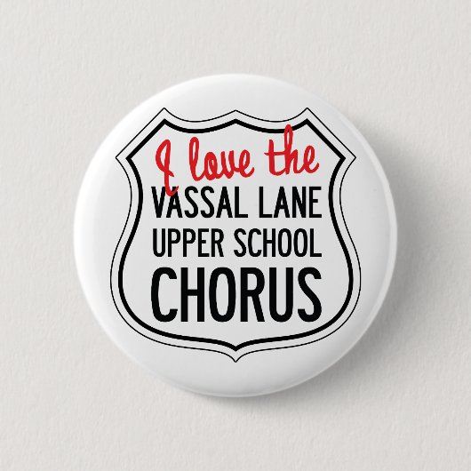 Badge Rond 5 Cm Le choeur de VLUS se boutonnent (Devant)
