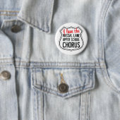 Badge Rond 5 Cm Le choeur de VLUS se boutonnent (En situation)
