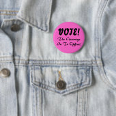 Badge Rond 5 Cm Le CleavageIn au bureau ! , VOTE ! (En situation)