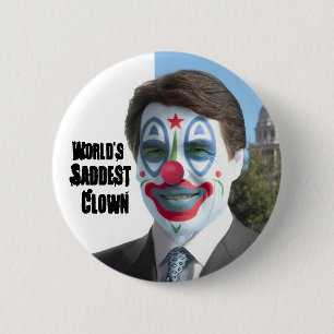 Badge Rond 5 Cm Le clown le plus triste du monde, non à Perry dan