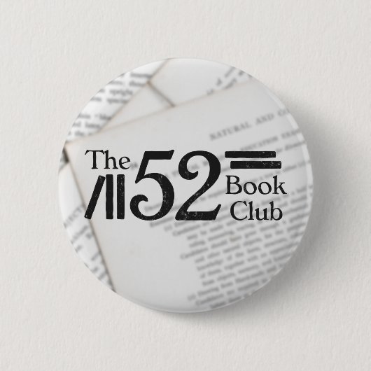 Badge Rond 5 Cm Le club de 52 livres (Devant)