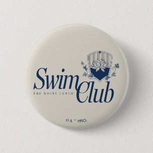 Badge Rond 5 Cm Le Club de natation White Lotus