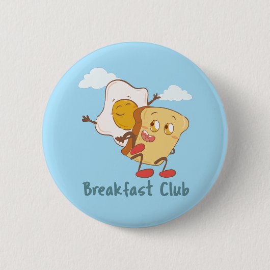 Badge Rond 5 Cm Le Club Petit-Déjeuner - Gastronomie (Devant)