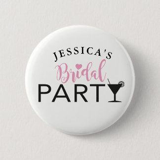 Badge Rond 5 Cm Le cocktail fait sur commande de jeune mariée
