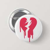 Badge Rond 5 Cm Le coeur brisé (Devant & derrière)