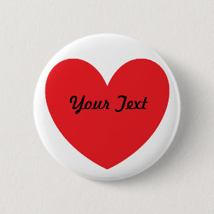 Badge Rond 5 Cm le coeur personnalisent