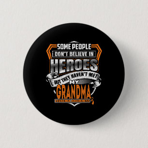 Badge Rond 5 Cm Le combat de ma grand-mère est ma lutte contre la