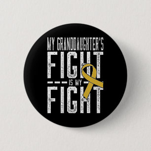 Badge Rond 5 Cm Le combat de ma petite-fille, c'est mon combat pou