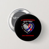 Badge Rond 5 Cm Le combat de mes petits-fils est mon combat Maladi (Devant & derrière)