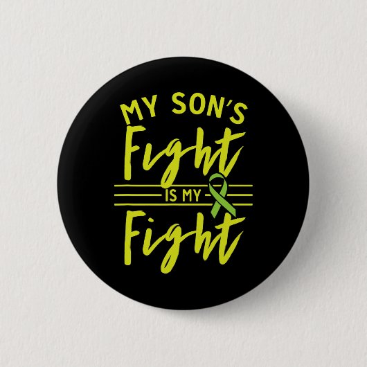 Badge Rond 5 Cm Le combat de mon fils est ma lutte Conscience des (Devant)