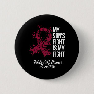 Badge Rond 5 Cm Le combat de mon fils est ma lutte contre la malad