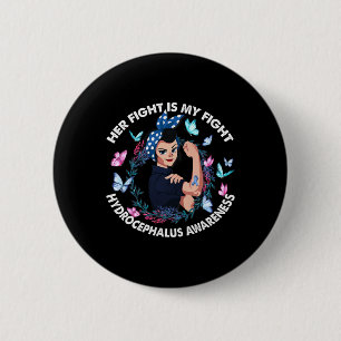 Badge Rond 5 Cm Le combat est mon combat de sensibilisation à l'hy