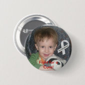 Badge Rond 5 Cm Le combat pour un traitement se boutonne (Devant & derrière)