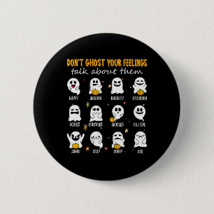 Badge Rond 5 Cm Le conseiller scolaire d'Halloween ne vous cache p