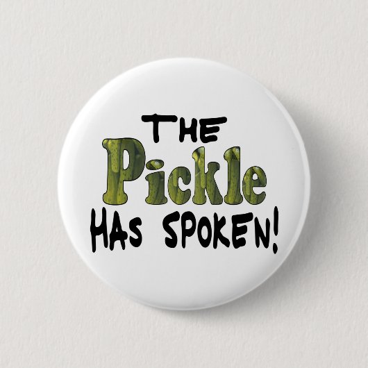 Badge Rond 5 Cm Le Cornichon Parlant (Devant)