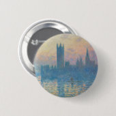 Badge Rond 5 Cm Le coucher du soleil des Chambres de Claude Monet (Devant & derrière)