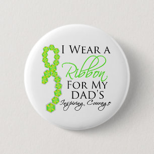 Badge Rond 5 Cm Le courage de inspiration du papa - lymphome