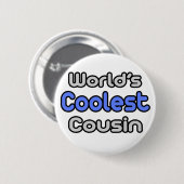 Badge Rond 5 Cm Le cousin le plus froid du monde (Devant & derrière)