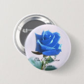 Badge Rond 5 Cm Le Coven bleu de rose (Devant & derrière)