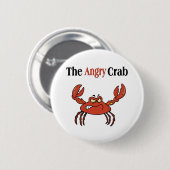 Badge Rond 5 Cm Le crabe en colère (Devant & derrière)