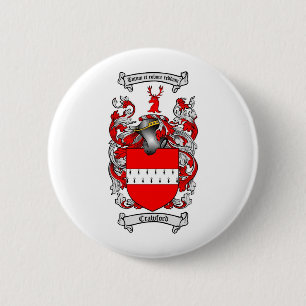 BADGE ROND 5 CM LE CREST DE FAMILLE DE CRAWFORD - MANTEAU DE