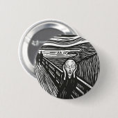 Badge Rond 5 Cm Le cri d'Edvard Munch (Devant & derrière)