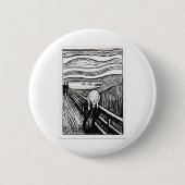 Badge Rond 5 Cm le cri d'Edvard Munch (Devant)
