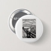 Badge Rond 5 Cm le cri d'Edvard Munch (Devant & derrière)