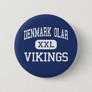 Badge Rond 5 Cm Le Danemark Olar - les Vikings - haut - le