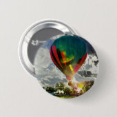 Badge Rond 5 Cm Le début de la matinée enlèvent (Devant & derrière)