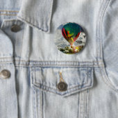 Badge Rond 5 Cm Le début de la matinée enlèvent (En situation)