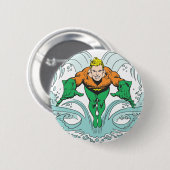 Badge Rond 5 Cm Le déjeuner d'Aquaman en avant (Devant & derrière)